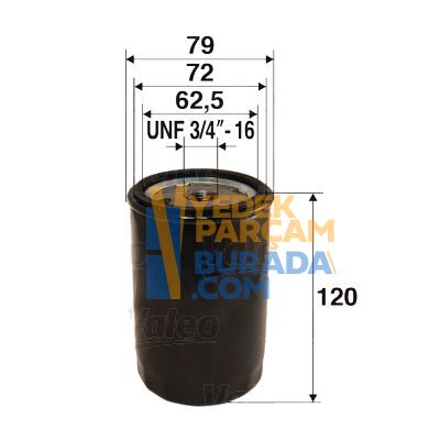VALEO 030115561AB YAG FILTRESI VW GOLF4-BORA-POLO-A3-TOLEDO-CORDOBA