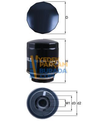 MAHLE 03C115561D YAG FILTRESI VW GOLF6-JETTA-TIGUAN-A3-POLO / CAXA-CBZA-CBZB-CNVA-CTHG-CZCA-CAVA 1,2 TSİ-1,4 TSİ