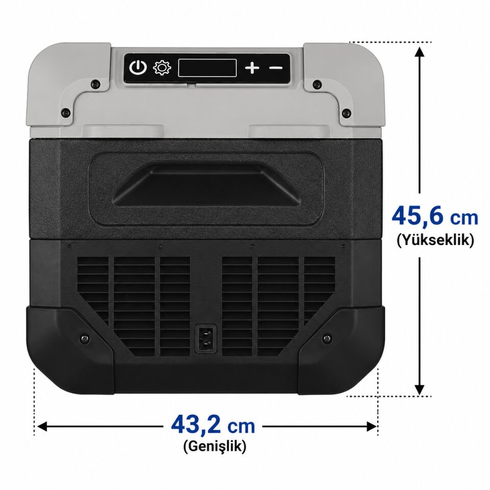 OpBa Ice 50 Litre Tek Kapak Araç İçi Buzdolabı 12V / 24V Kompresörlü Oto Buzdolabı -20°C