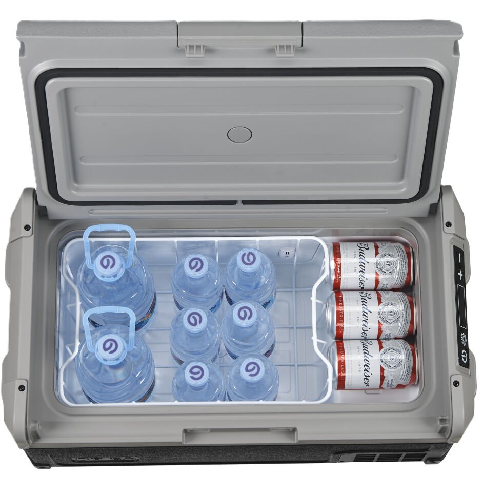 OpBa Ice 50 Litre Tek Kapak Araç İçi Buzdolabı 12V / 24V Kompresörlü Oto Buzdolabı -20°C