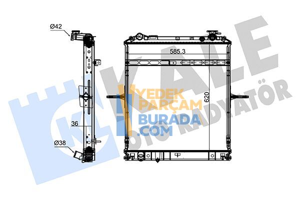 KALE 387017879001 SU RADYATÖRÜ JAPON TURKUAZ NPR75 NOVO 09