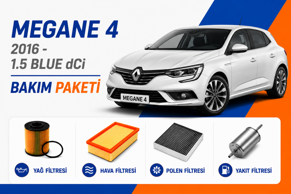 Renault Megane 4 1.5 Blue dCi Bakım Paketi (2016-)