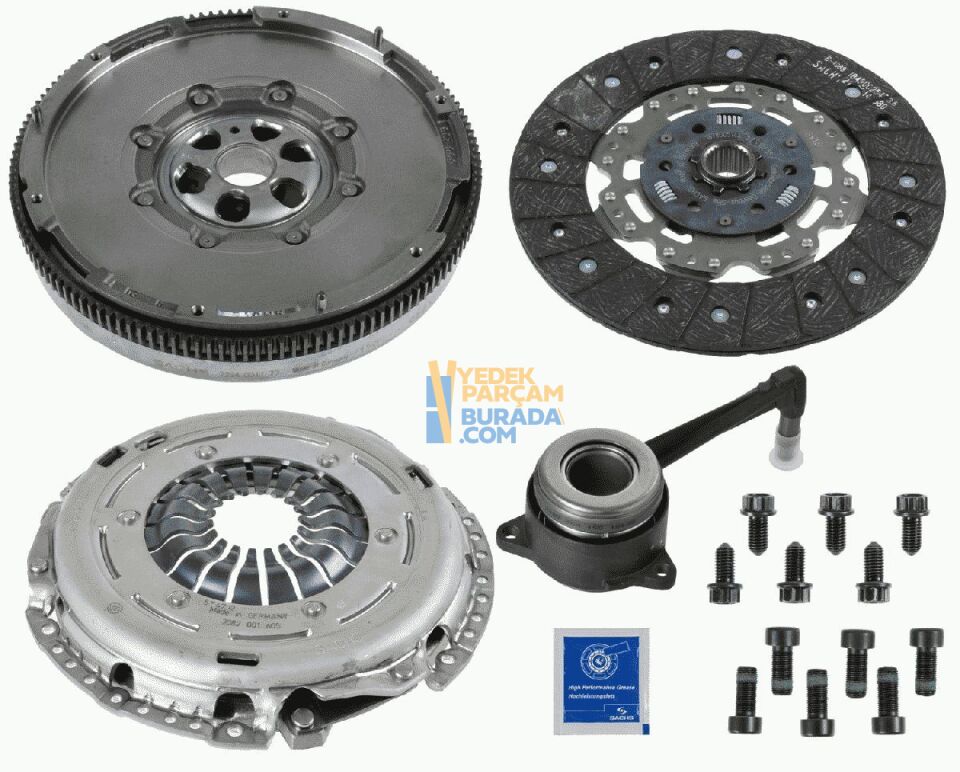 SACHS 06F105266K VOLANLI DEBRIYAJ SETI VW GOLF5-JETTA-PASSAT-A3-A4-A6