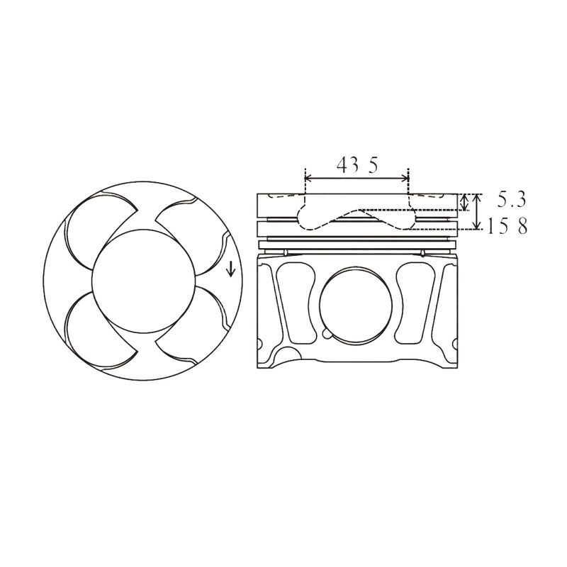 OE-OPEL 625000 PISTON+SEGMAN OPEL INSIGNIA A