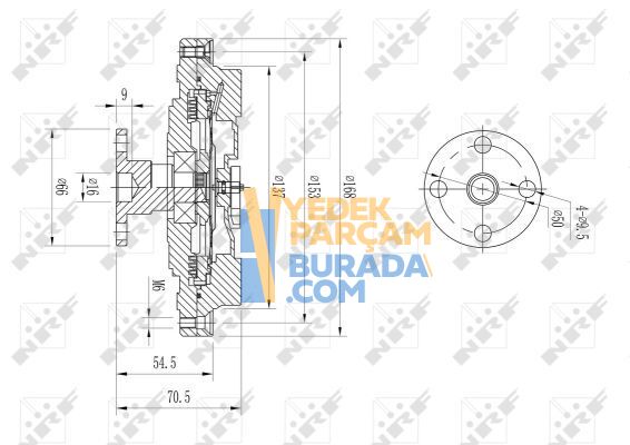 NRF 078121350A FAN TERMIGI VW PASSAT-A4-A6