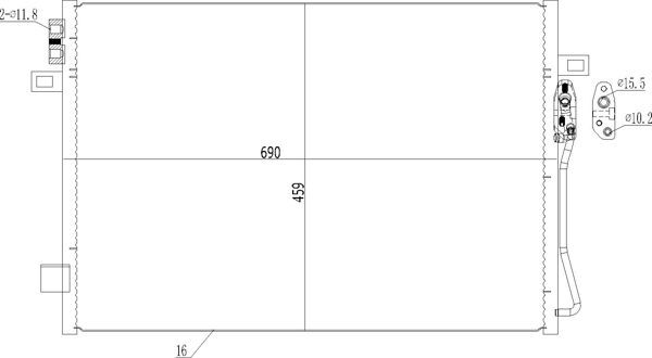 BSG 68038244AA KLIMA RADYATÖRÜ FIAT FREEMONT