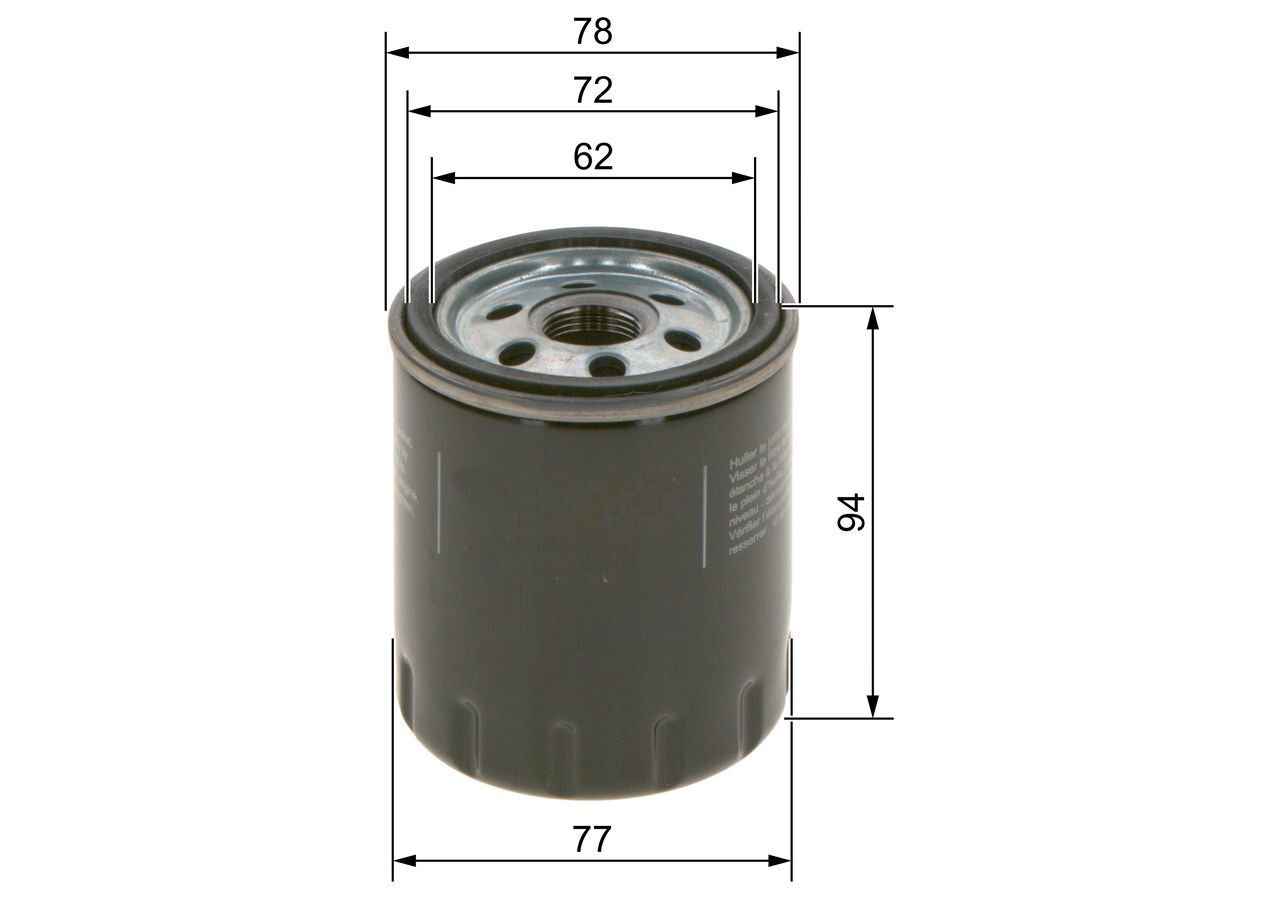 BSG 9809532380 YAG FILTRESI PSA BOXER IV/TRAVELLER