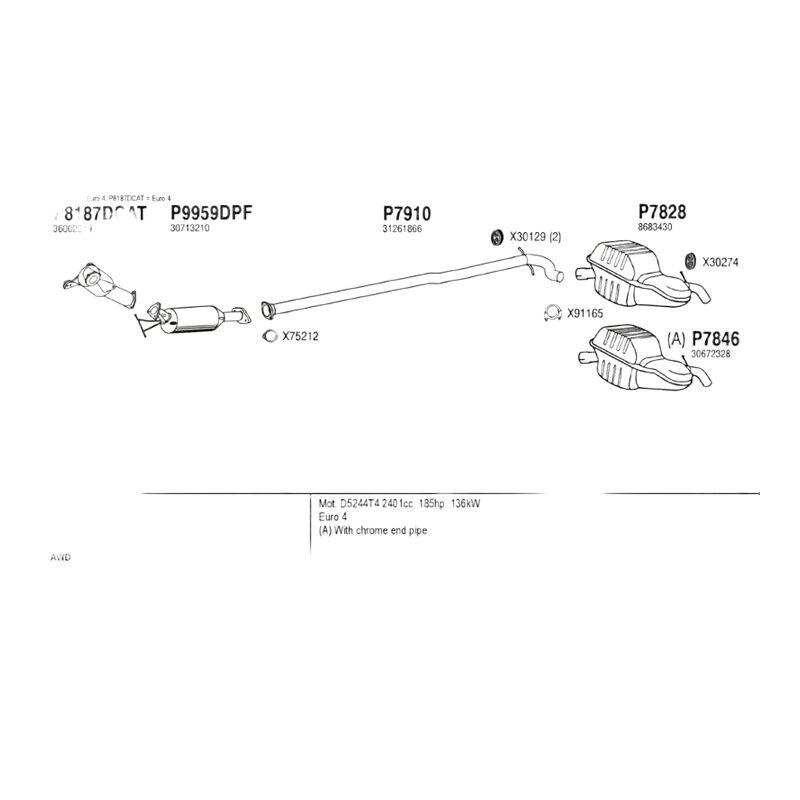 TEKNOROT 32221199 DENGE KOLU ARKA VOLVO VOLVO XC40