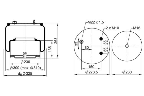 BSG 836 N P10 KÖRÜK, HAVALI SÜSPANSIYON AV CF 65 FA 65.220