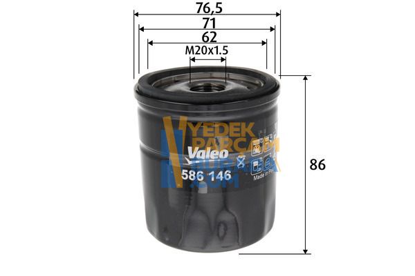 VALEO 03L115561A YAG FILTRESI VW POLO-A1-FABIA