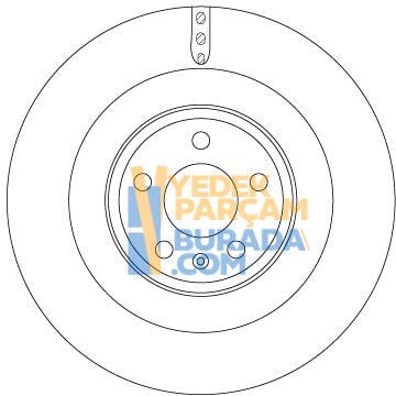TRW 4H0615601F FREN DISKI ARKA VW A4-A5-A6-A7-A8-Q5