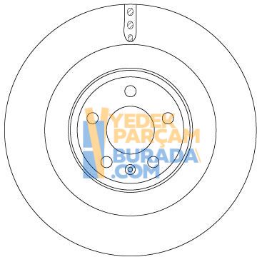 TRW 4H0615601F FREN DISKI ARKA VW A4-A5-A6-A7-A8-Q5