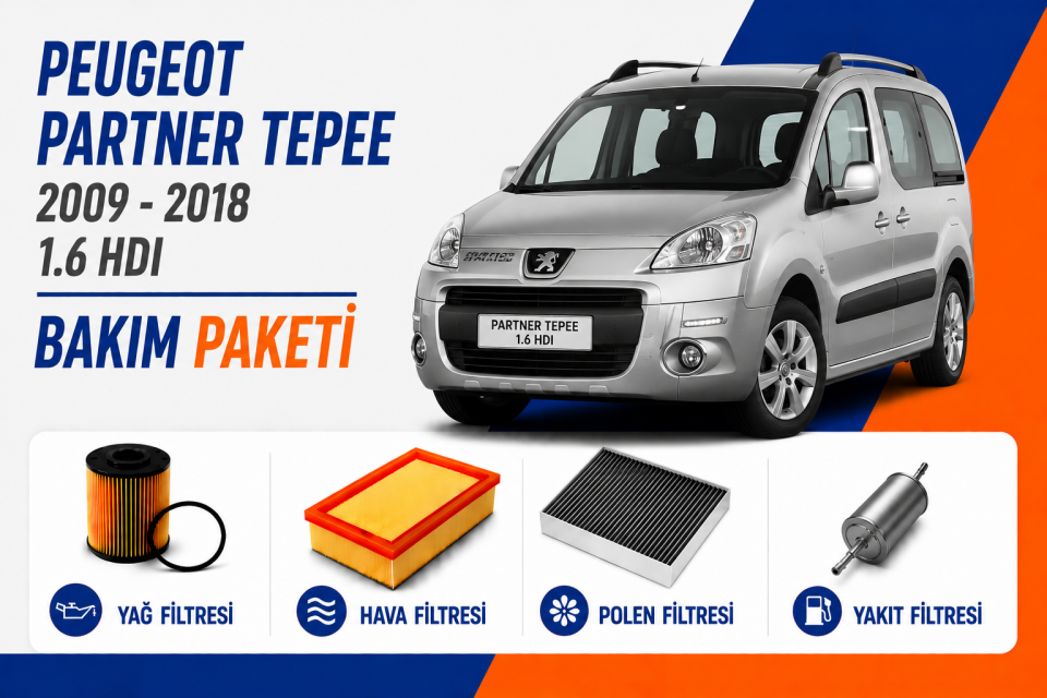 Peugeot Partner Tepee 1.6 HDI Bakım Paketi (2009-2018)