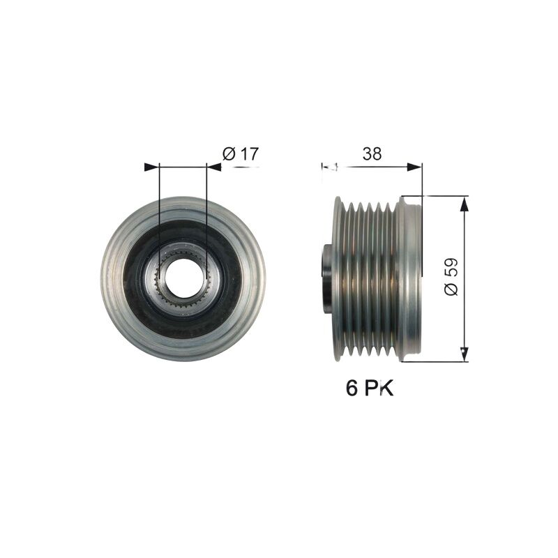 GATES 373222G500 ALTERNATÖR KASNAGI KORE SANTAFE/GRANDEUR/OPTIMA/SORENTO