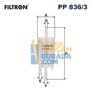 FILTRON 6Q0201051B YAKIT FILTRESI VW POLO-CORDOBA-FABIA / BBY-BKY-BZG-AZQ-BME 1,2-1,4 16V