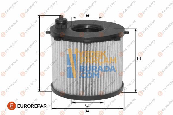 EUROREPAR 1109.AY / 2S6Q 6714 AB YAG FILTRESI PSA 206/307/207/407/308/PARTNER TEPEE/BIPPER / 	 1.4 / 1.6 HDI