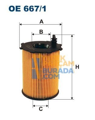 FILTRON 1109.AY / 2S6Q 6714 AB YAG FILTRESI PSA 206/307/207/407/308/PARTNER TEPEE/BIPPER/FOCUS /FIESTA / 1.4 / 1.6 HDI