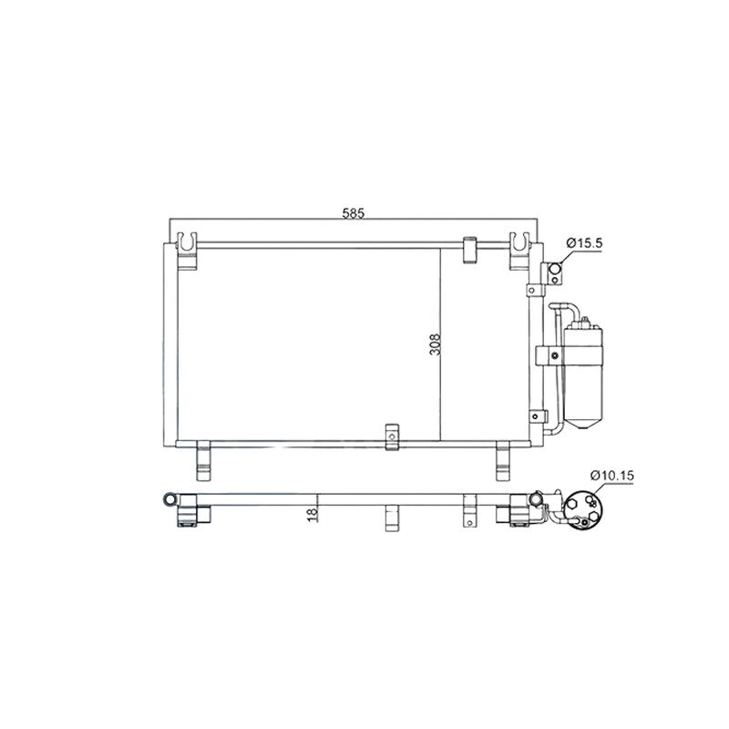 KALE 8-98071-121-0 KLIMA RADYATÖRÜ JAPON DMAX (TFS)
