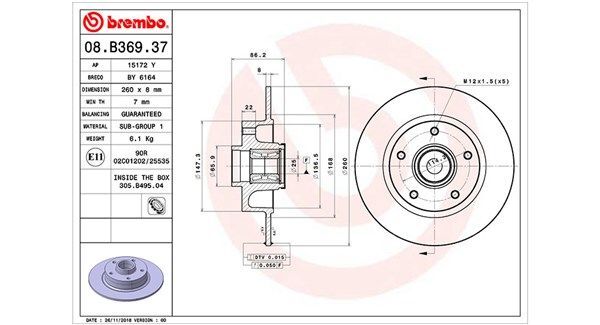 M.MARELLI 432024629R FREN DISKI ARKA RENAULT MEGANE IV HB