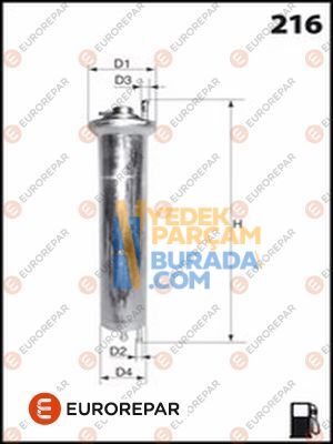 EUROREPAR 13321709535 YAKIT FILTRESI BMW E38-38-X5 E53