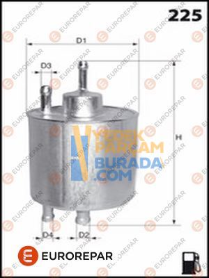 EUROREPAR A0024773901 YAKIT FILTRESI PSA W168-W414