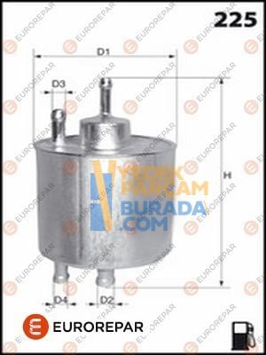 EUROREPAR A0024773901 YAKIT FILTRESI PSA W168-W414