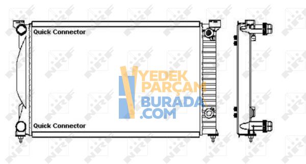NRF 8E0121251B SU RADYATÖRÜ VW A4