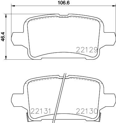VALEO 13517515 1667816680  FREN BALATASI ARKA OPEL INSIGNIA B