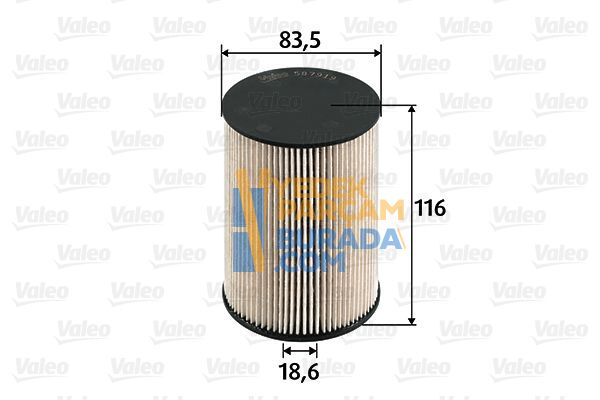 VALEO 1K0127434B YAKIT FILTRESI VW GOLF5-GOLF6-JETTA-PASSAT-CADDY-A3-LEON