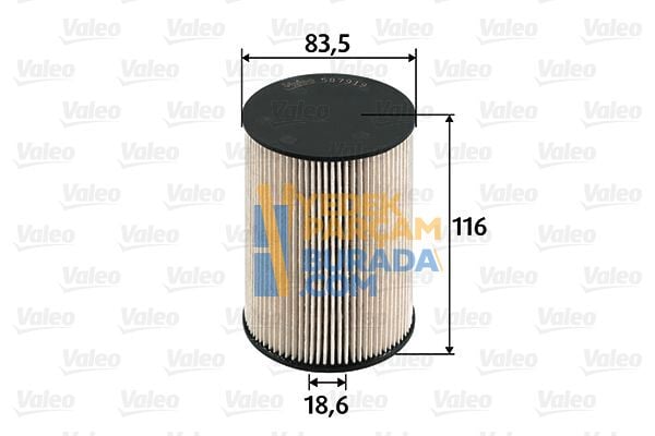 VALEO 1K0127434B YAKIT FILTRESI VW GOLF5-GOLF6-JETTA-PASSAT-CADDY-A3-LEON