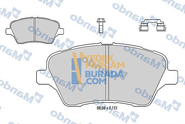 MANDO AY11 2K021 CA FREN BALATASI ÖN FORD B-MAX/ TOURNEO COURIER