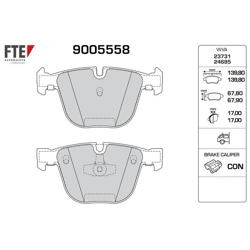 FTE 34216790966 FREN BALATASI ARKA BMW F07-F01-F02-F04