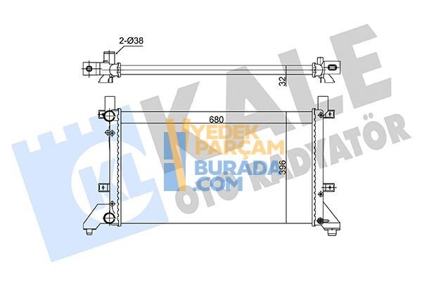KALE 2D0121253B SU RADYATÖRÜ VW LT-SPRINTER
