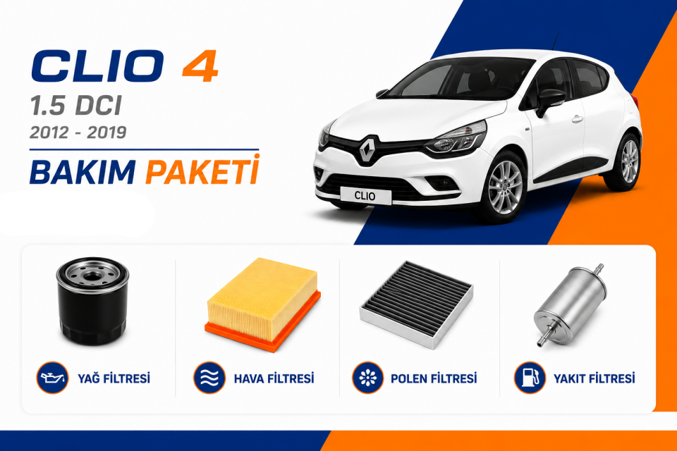 Renault Clio 4 1.5 dCi Bakım Paketi (2012-2019)