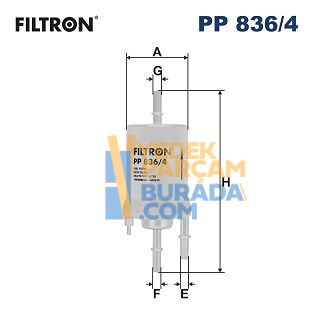 FILTRON 6Q0201051C YAKIT FILTRESI VW GOLF5-JETTA-POLO-A3-LEON