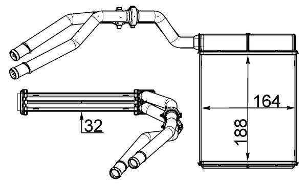 BEHR 6G91 18B539 CC KALORIFER RADYATÖRÜ FORD MONDEO/S-MAX