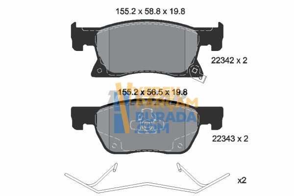 TEXTAR 39103797 FREN BALATASI ÖN OPEL ASTRA K