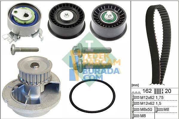 INA 5636564 1334135 TRIGER SETI OPEL ASTRA G CORSA C VECTRA C / Z18XE X18XE1