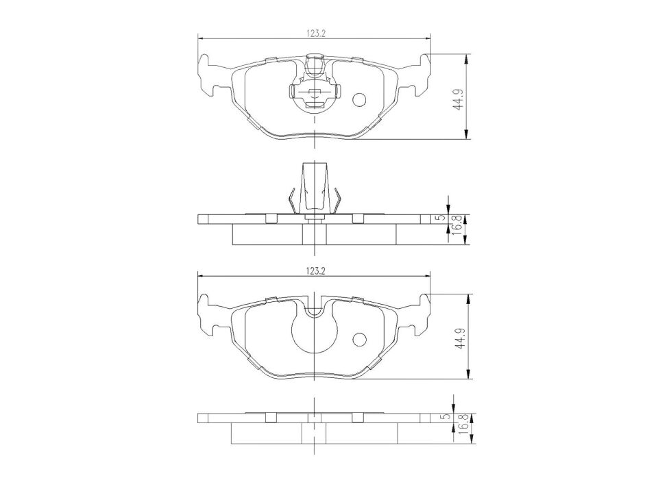VALEO 34216761281 FREN BALATASI ARKA BMW E39