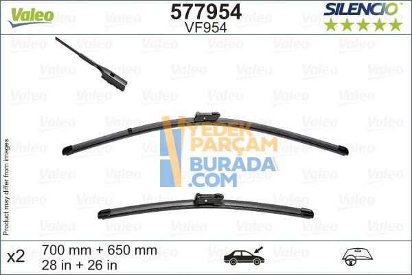 VALEO 7C1998002 SILECEK SÜPÜRGESI ÖN TAKIM VW CRAFTER-MAN TGE