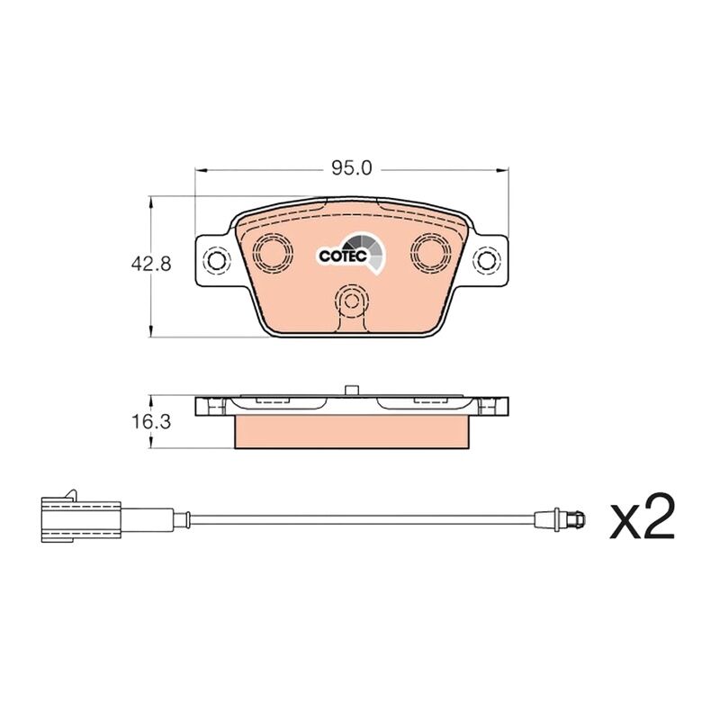 TRW 71769094 FREN BALATASI ARKA FIAT LINEA-STILO