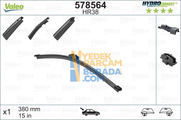 VALEO 4L0955425 SILECEK SÜPÜRGESI ARKA VW A1-Q3-Q7