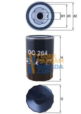 MAHLE 06A115561B YAG FILTRESI VW UNIVERSAL / AKL-AFT-ADR-AGN-BSE 1,6-1,8
