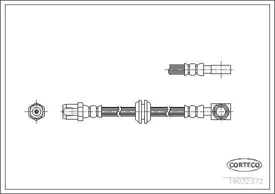 CORTECO 34321503079 FREN HORTUMU ÖN BMW MINI R50-R52-R53