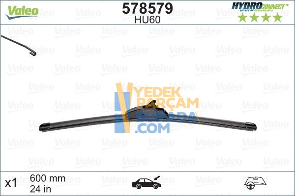 VALEO 7H0998003 SILECEK SÜPÜRGESI ÖN VW T5