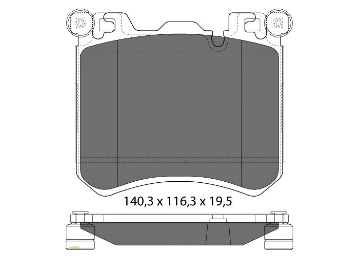 TRW 34116799964 FREN BALATASI ÖN BMW X5 E70-X5 F15-X6 E71-X6 F16