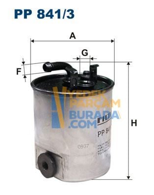 FILTRON A6110920101 YAKIT FILTRESI MERCEDES SPRT.208,211,213,308,311,313,408,411,413.CDI -VANEO.414.-1,7.CDI -VITO.108,110,112.CDI-V.200,220.CDI