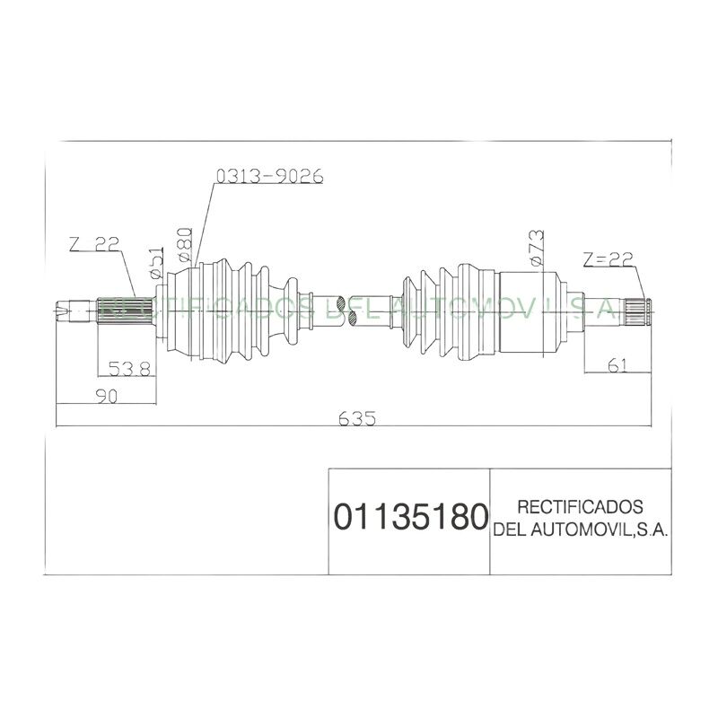 BSG 51757652 AKS KOMPLE ÖN SOL FIAT DOBLO