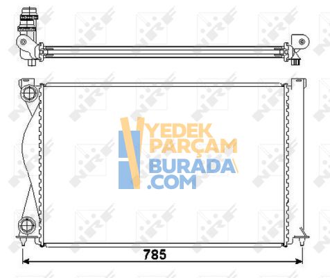 NRF 4F0121251Q SU RADYATÖRÜ VW A6