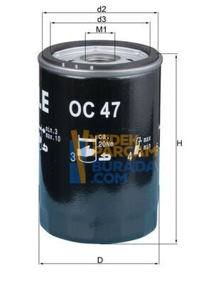 MAHLE 06A115561B YAG FILTRESI VW UNIVERSAL/ AKL-AFT-ADR-AGN-BSE 1,6-1,8